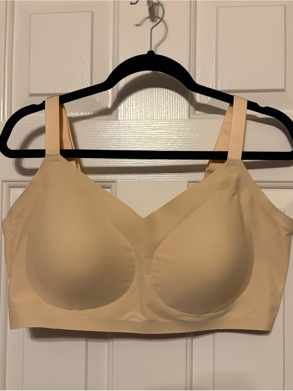 Shapermint 2XL Wireless Shaping Support Bra - Light Beige Nude Color